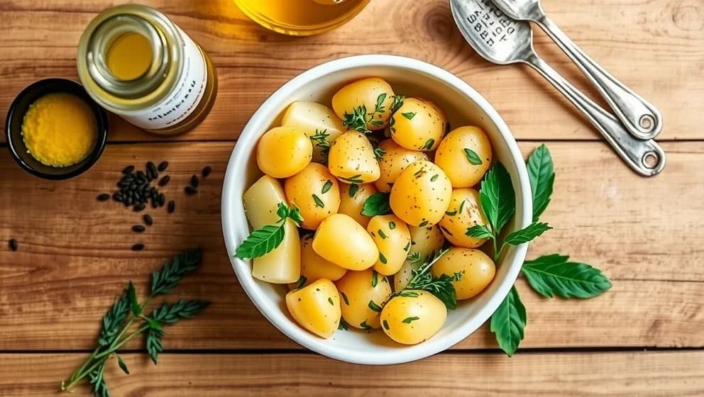 Fransk potatissallad recept som smakar som hemma