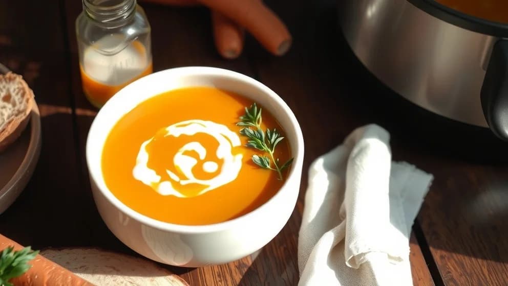 Lyxig morotssoppa recept som smakar klassisk