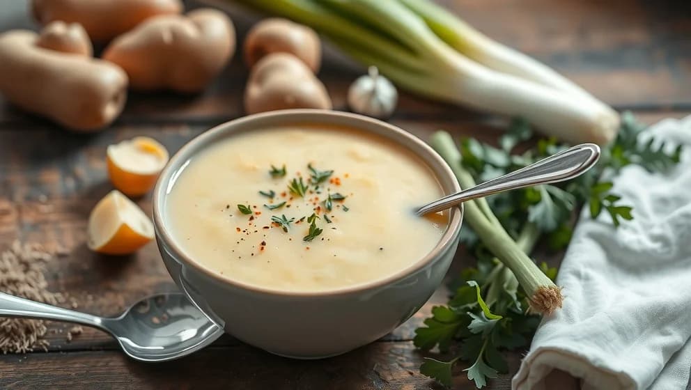 Potatis och purjolökssoppa recept